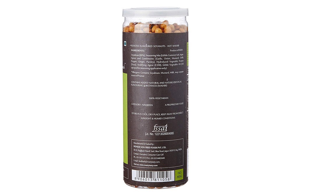 R'N'D Roasted Flavoured Soya Nuts, Hot Wasabi   Jar  150 grams